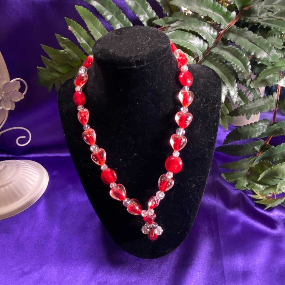 New đ Heart to Heart Gemstone Necklace - Picture 3 of 14